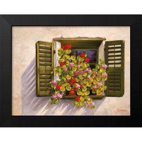WONDERFUL VIEW I Black Modern Wood Framed Art Print by Schoelnhammer, Heinz