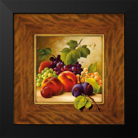 FRUIT POTPOURRI I Black Modern Wood Framed Art Print by Schoelnhammer, Heinz