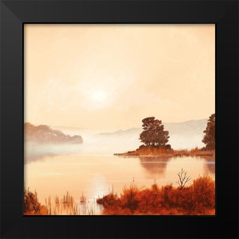 MISTY MORNING I Black Modern Wood Framed Art Print by Lee, Spencer