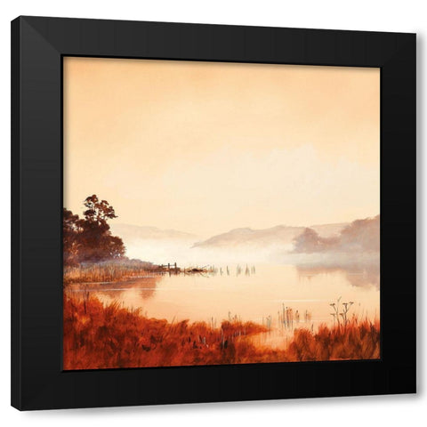MISTY MORNING II Black Modern Wood Framed Art Print with Double Matting by Lee, Spencer