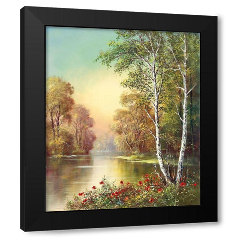 JOSEPHS FAVOURITE II Black Modern Wood Framed Art Print by Glassl, Helmut