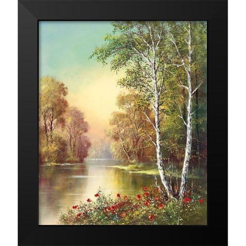 JOSEPHS FAVOURITE II Black Modern Wood Framed Art Print by Glassl, Helmut