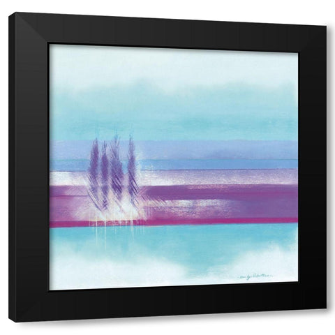 TURQUOISE Landscape II Black Modern Wood Framed Art Print by Robertson, Marilyn