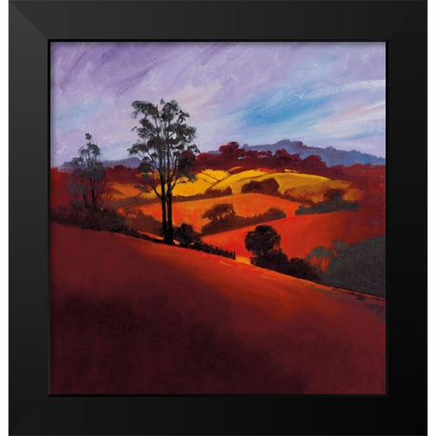 EVENING GLORY Black Modern Wood Framed Art Print by Lee, Spencer