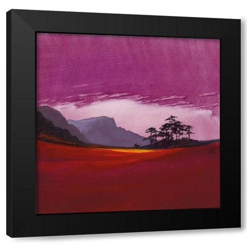 WESTCOAST EVENING Black Modern Wood Framed Art Print by Lee, Spencer