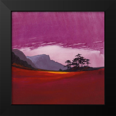 WESTCOAST EVENING Black Modern Wood Framed Art Print by Lee, Spencer