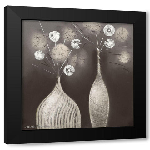 DOMINO I Black Modern Wood Framed Art Print by Robertson, Marilyn