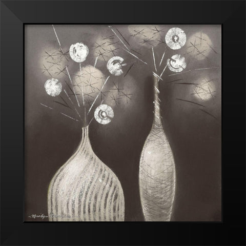 DOMINO I Black Modern Wood Framed Art Print by Robertson, Marilyn