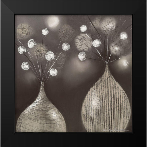 DOMINO II Black Modern Wood Framed Art Print by Robertson, Marilyn