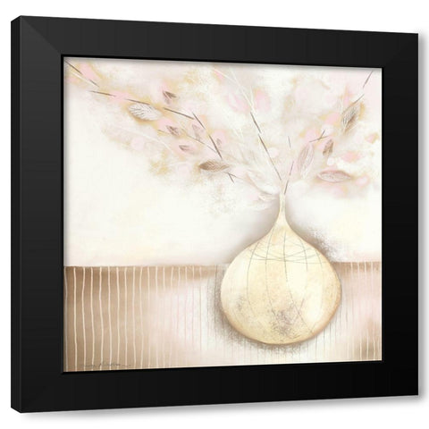 ALMOND BLOSSOM I Black Modern Wood Framed Art Print by Robertson, Marilyn