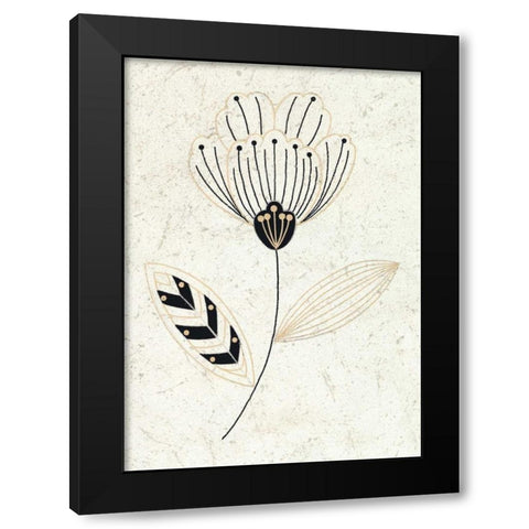 Champagne Supernova II Black Modern Wood Framed Art Print by Design Show