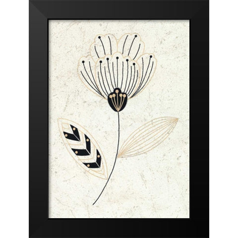Champagne Supernova II Black Modern Wood Framed Art Print by Design Show
