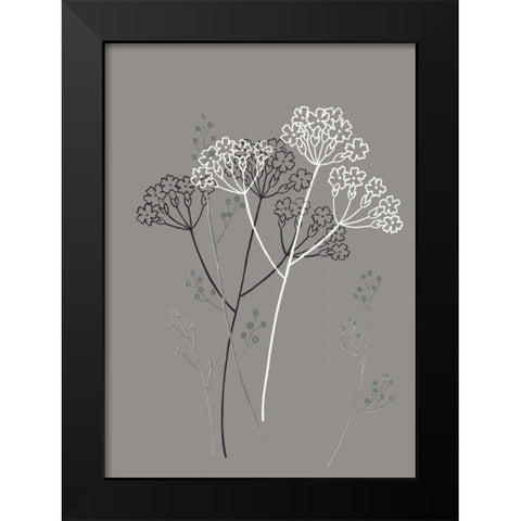 Elementary I Black Modern Wood Framed Art Print by Design Show