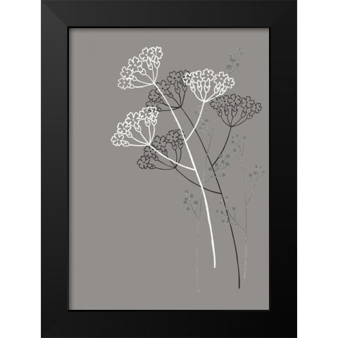 Elementary II Black Modern Wood Framed Art Print by Design Show
