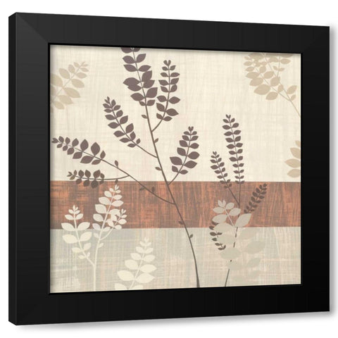 On The Breeze II Black Modern Wood Framed Art Print by Design Show