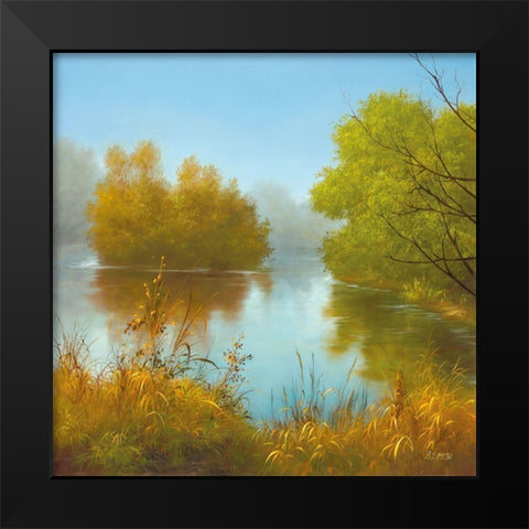 LAVISHNESS II Black Modern Wood Framed Art Print by Smith, B.