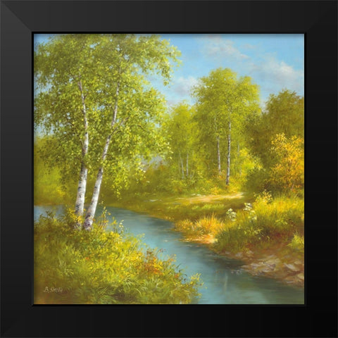EARLY SUMMER Black Modern Wood Framed Art Print by Smith, B.