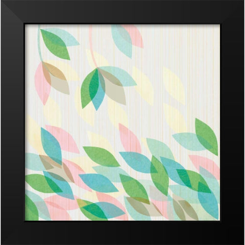 Tropical Garden I Black Modern Wood Framed Art Print by Design Show