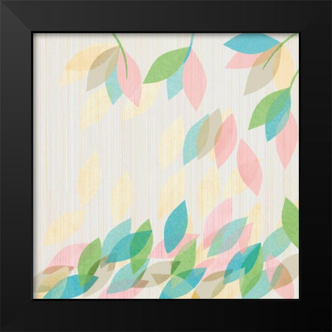 Tropical Garden II Black Modern Wood Framed Art Print by Design Show