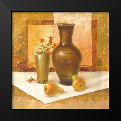 Still-Life WITH PEARS Black Modern Wood Framed Art Print by Babichev