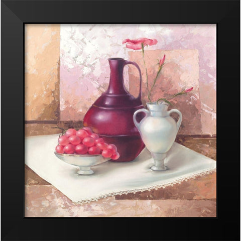 Still-Life WITH VASES Black Modern Wood Framed Art Print by Babichev