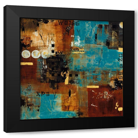 Technology II Black Modern Wood Framed Art Print by Bugna, Severine