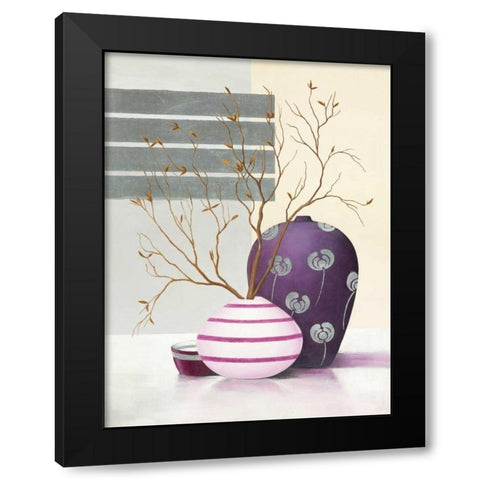 Purple Temptation I Black Modern Wood Framed Art Print by Sedalia, David