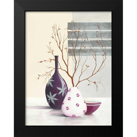Purple Temptation II Black Modern Wood Framed Art Print by Sedalia, David