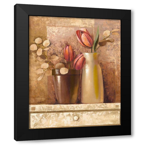 Gardeners Corner II Black Modern Wood Framed Art Print by Babichev