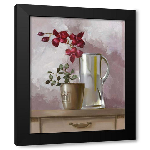 Glasshouse Delight II Black Modern Wood Framed Art Print with Double Matting by Babichev