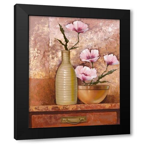 Cottage Kitchen II Black Modern Wood Framed Art Print with Double Matting by Babichev