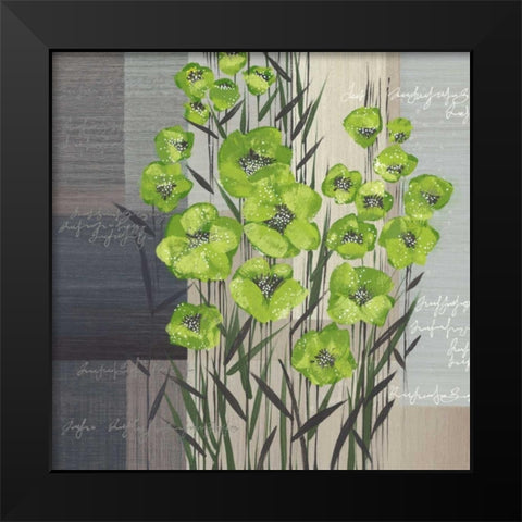 Spring Play II Black Modern Wood Framed Art Print by Christina