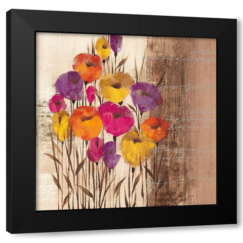 COLOR PLAY I Black Modern Wood Framed Art Print with Double Matting by Christina