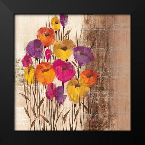 COLOR PLAY I Black Modern Wood Framed Art Print by Christina