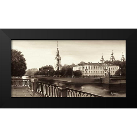 View On St. Nicholas Catedral Black Modern Wood Framed Art Print by Ryazanov