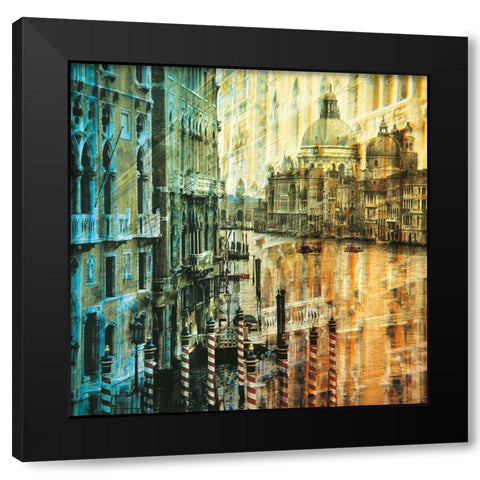 VENICE I Black Modern Wood Framed Art Print by Weissing, Gerd