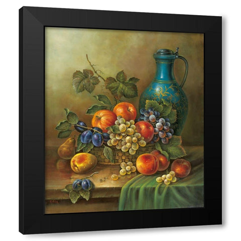 Still-Life WITH MUG Black Modern Wood Framed Art Print by Pila
