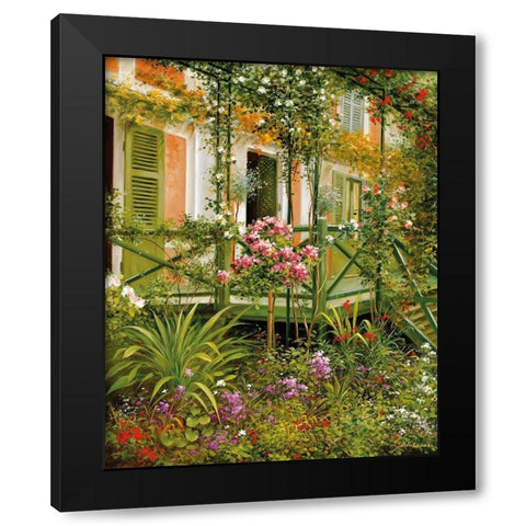 IDYLLIC SCENE I Black Modern Wood Framed Art Print by Schoelnhammer, Heinz
