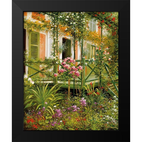 IDYLLIC SCENE I Black Modern Wood Framed Art Print by Schoelnhammer, Heinz