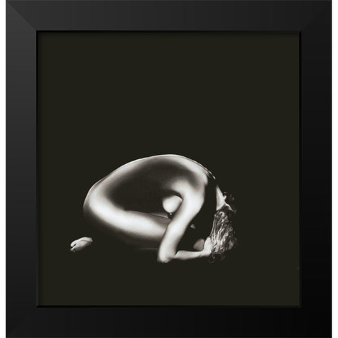 BODY REFLECTION I Black Modern Wood Framed Art Print by Simon