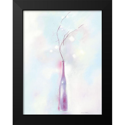 LILAC HARMONY Black Modern Wood Framed Art Print by Robertson, Marilyn
