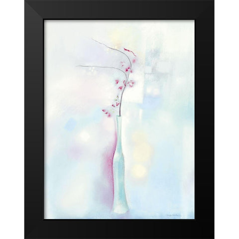 BLUE RHAPSODY Black Modern Wood Framed Art Print by Robertson, Marilyn