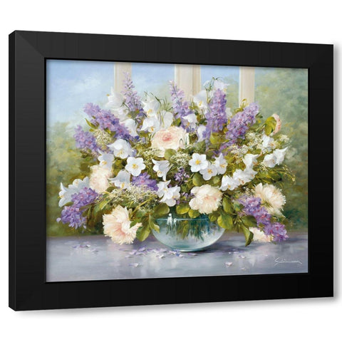SUMMER GREETINGS I Black Modern Wood Framed Art Print by Schoelnhammer, Heinz