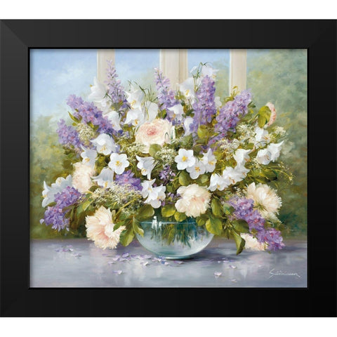 SUMMER GREETINGS I Black Modern Wood Framed Art Print by Schoelnhammer, Heinz
