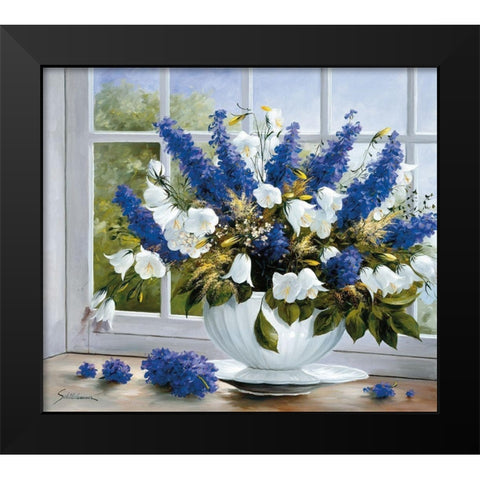 SUMMER GREETINGS III Black Modern Wood Framed Art Print by Schoelnhammer, Heinz