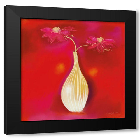 RED HOT II Black Modern Wood Framed Art Print with Double Matting by Robertson, Marilyn