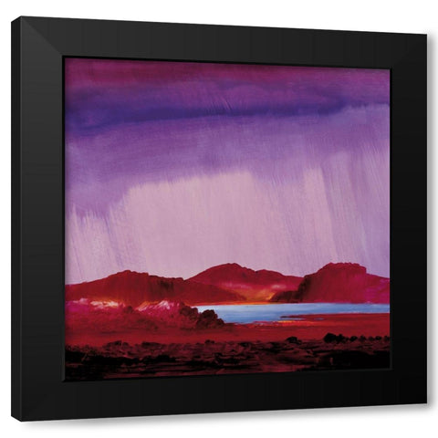 EVENING ESTUARY Black Modern Wood Framed Art Print with Double Matting by Lee, Spencer