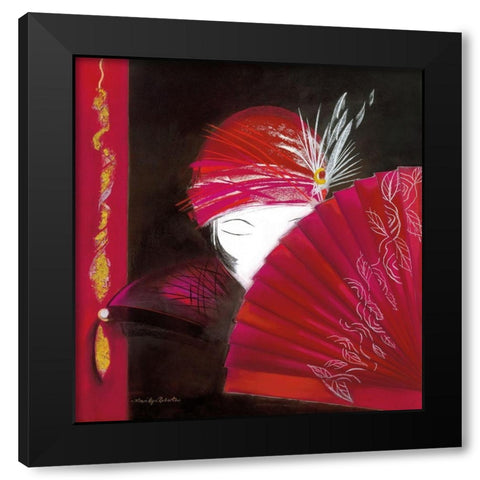 GEMINI I Black Modern Wood Framed Art Print by Robertson, Marilyn