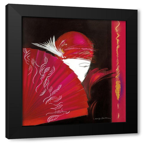 GEMINI II Black Modern Wood Framed Art Print with Double Matting by Robertson, Marilyn