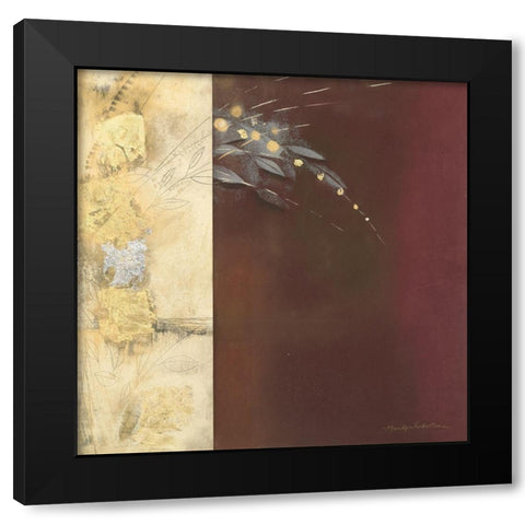 GILDED I Black Modern Wood Framed Art Print by Robertson, Marilyn